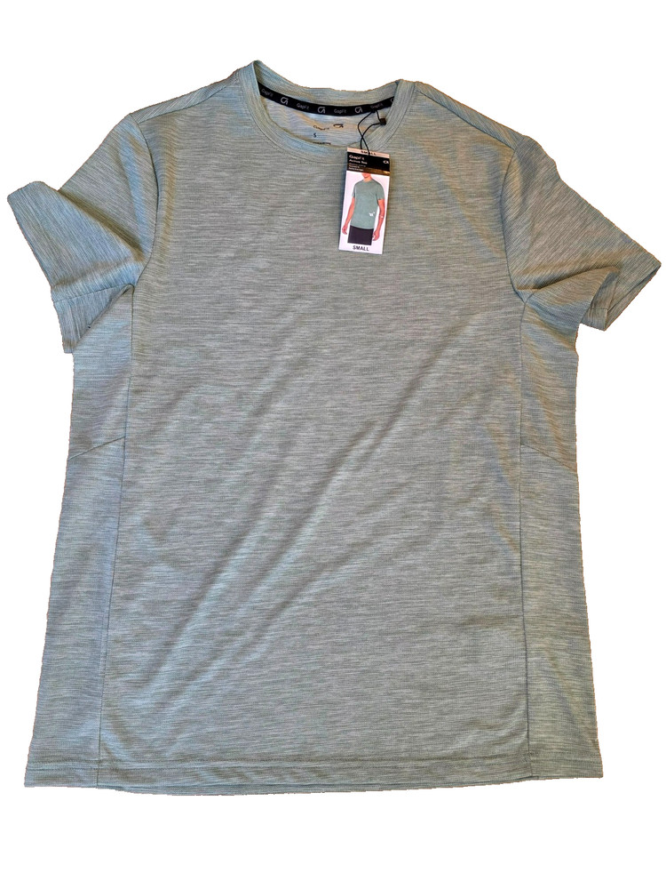 GapFit Active Tee Men’s Small NWT Green Heather Performance Moisture Wicking