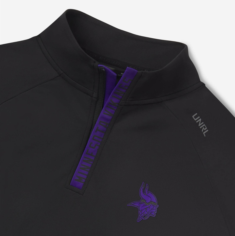 UNRL x Minnesota Vikings Black Highlands Quarter Zip (Size M) ~ NWT ~ Volume 4 gallery