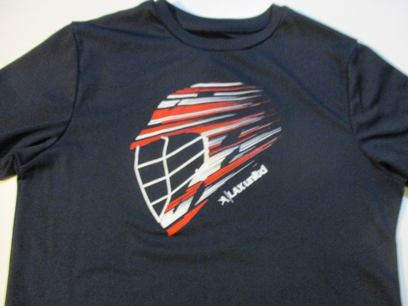 LAX UNLTD LACROSSE UNLIMITED COOL HELMET ATHLETIC SHIRT SMALL / MED gallery