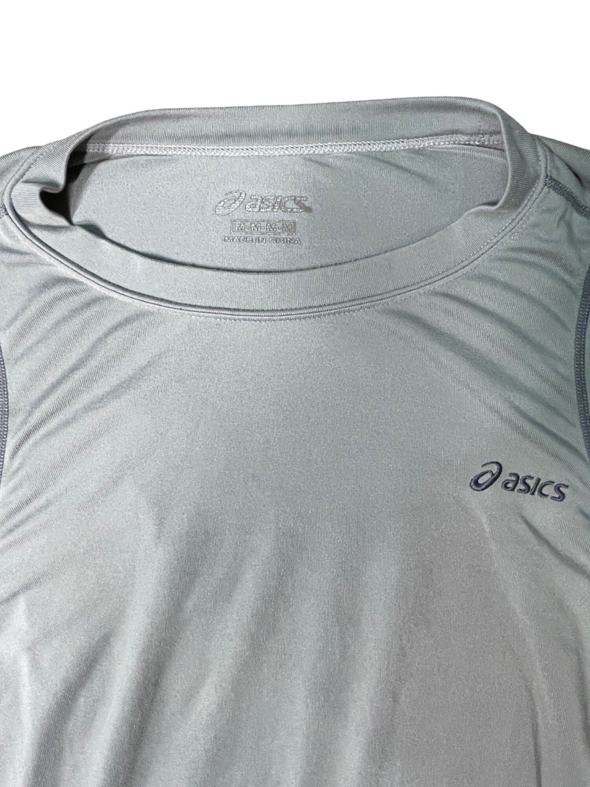 Asics Mens Light Gray Long Sleeve Performance Shirt M gallery