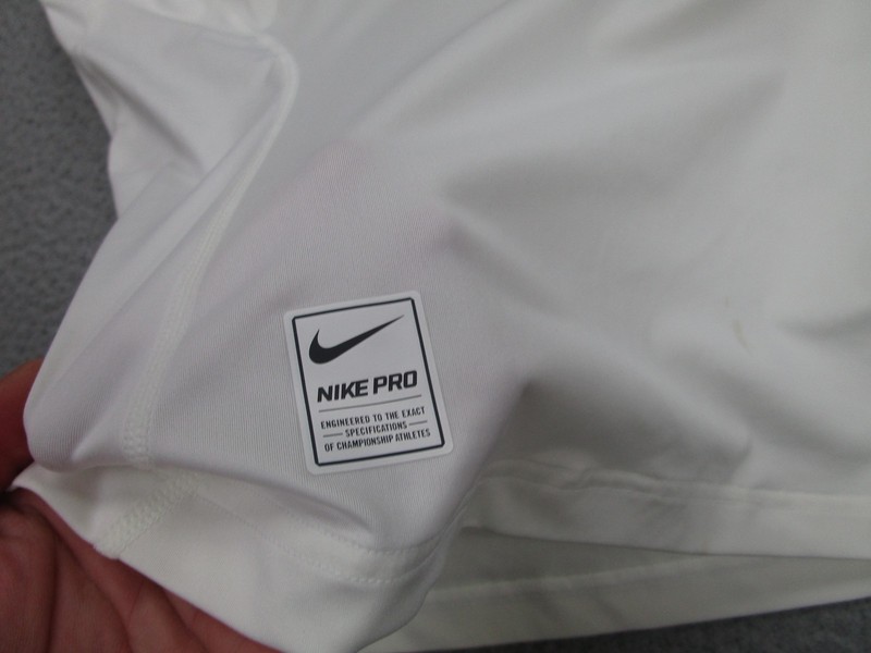 Nike Pro Shirt Mens XL White Padded Compression Football Base Layer Top gallery