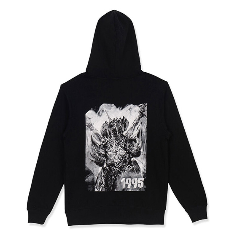 Godzilla Monochrome Design Hoodie Destoroyah Black Body TOHO Godzilla Store JPN gallery