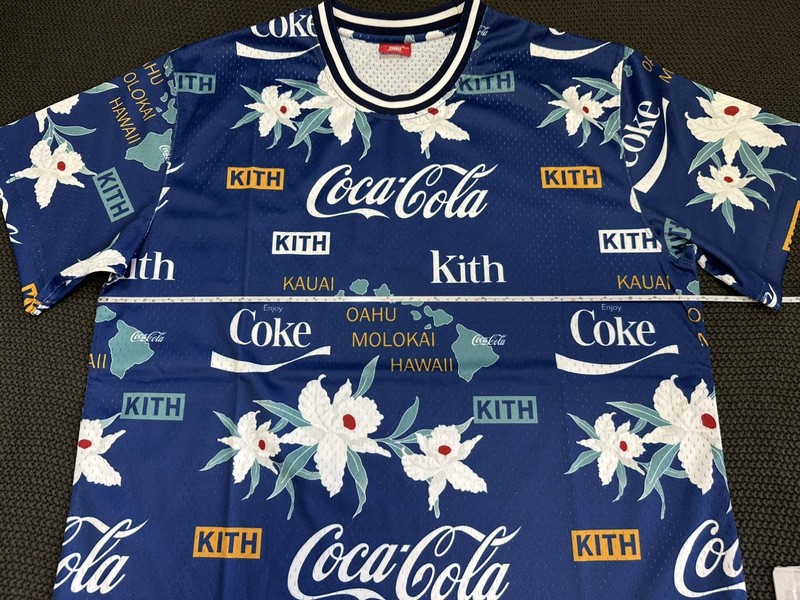 Kith x Coca Cola x Mitchell & Ness Hawaii Map Jersey Size XL Blue gallery