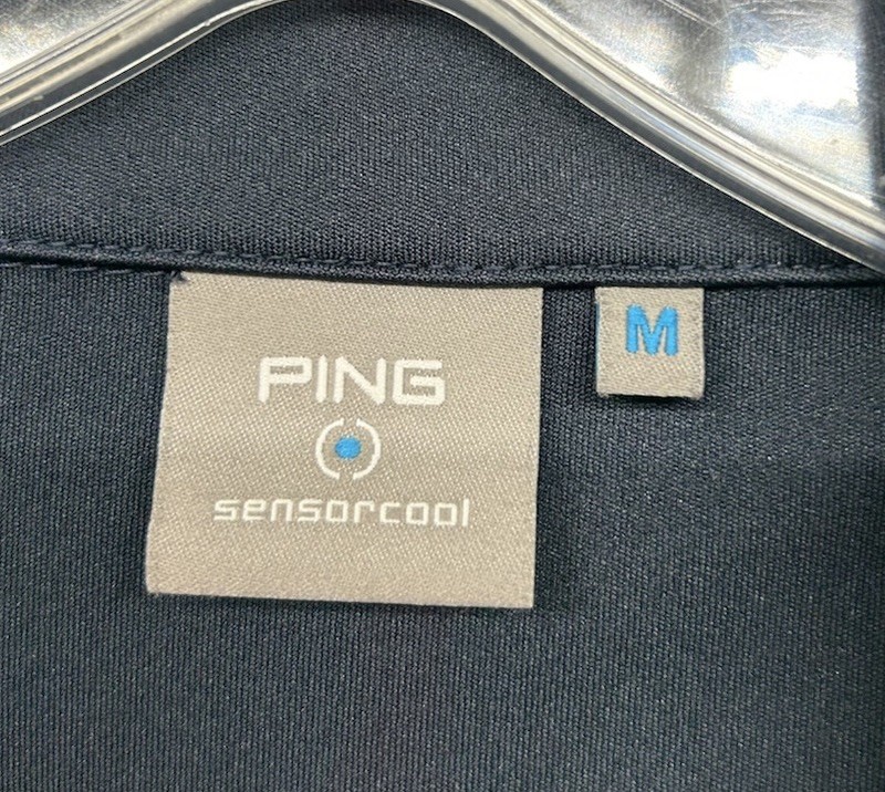 Ping Mens Size M Blue Sensorcool 1/4 Zip Pullover Athletic Shirt (K2) gallery