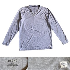 Rhone Henley L/S Shirt Men’s size Large in Grey