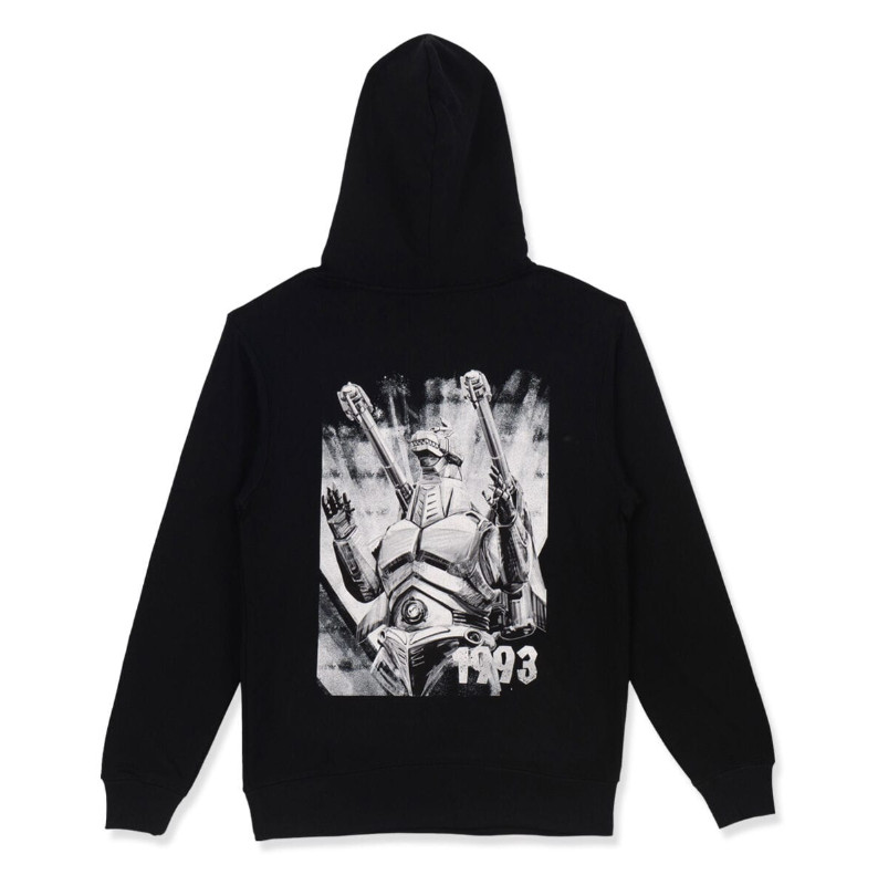 Godzilla Monochrome Design Hoodie Super Mechagodzilla Black TOHO Godzilla Store gallery