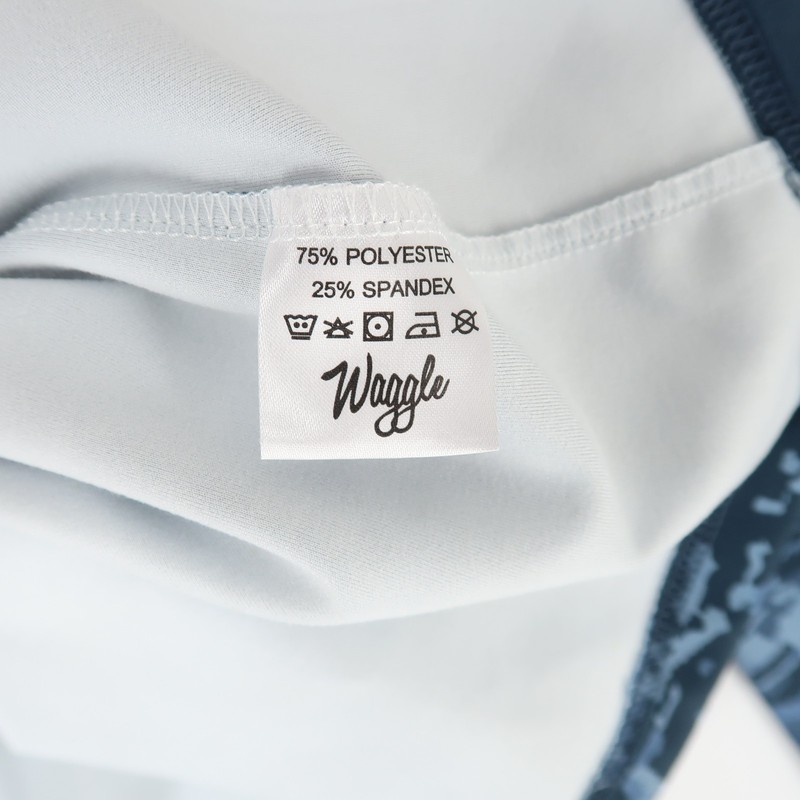 Waggle Golf Quarter Zip Pullover Mens Small Blue Camo Lightweight Stretch gallery