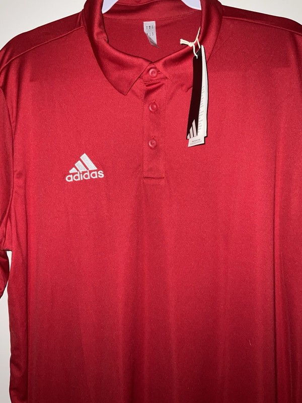 Adidas, Polo Shirt, Soccer/Futbol, Men’s LT, Red, Aeroready, Jersey, Red gallery