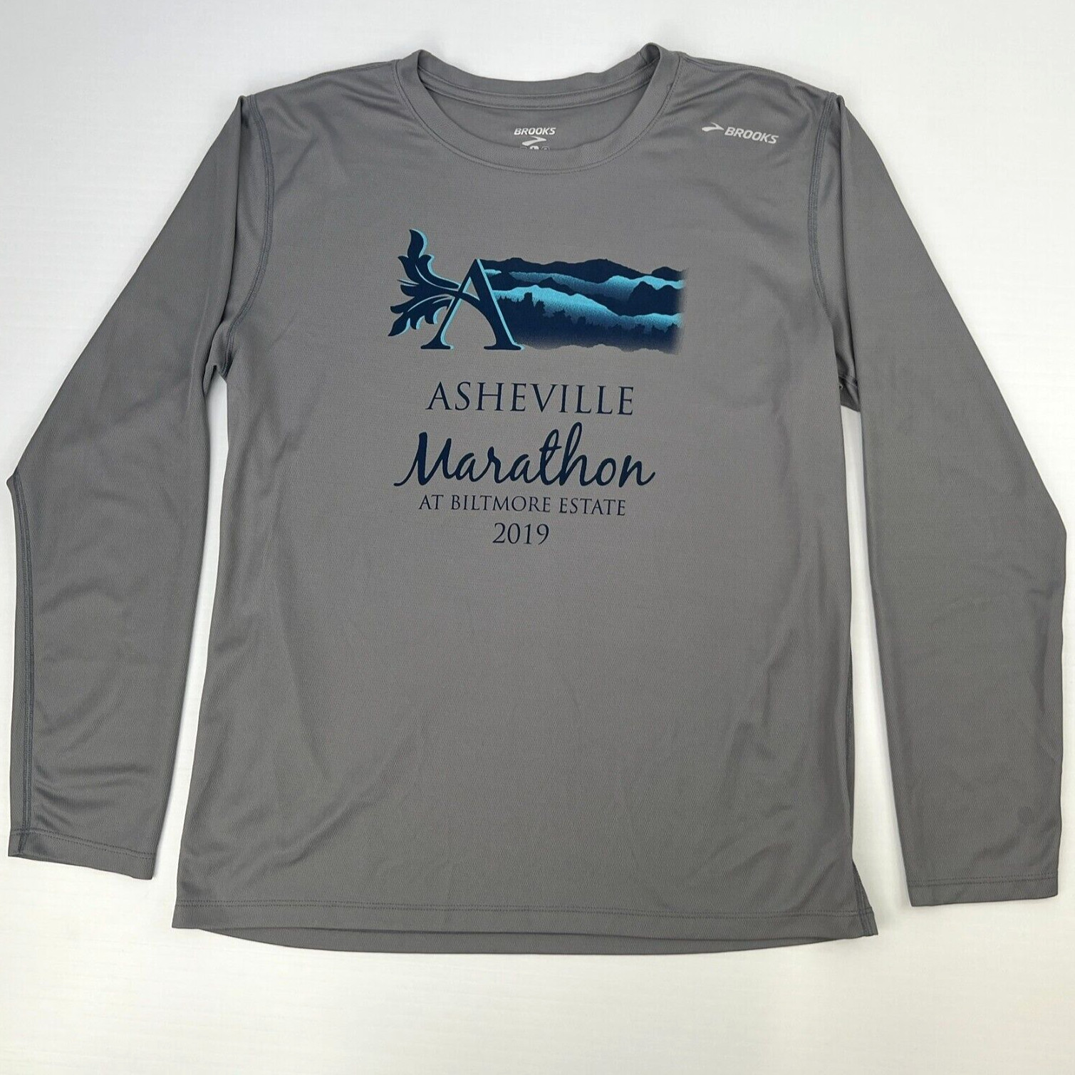 Brooks Shirt Men Large Ashville Marathon Biltmore Estate 2019 Spell Run Core No gallery