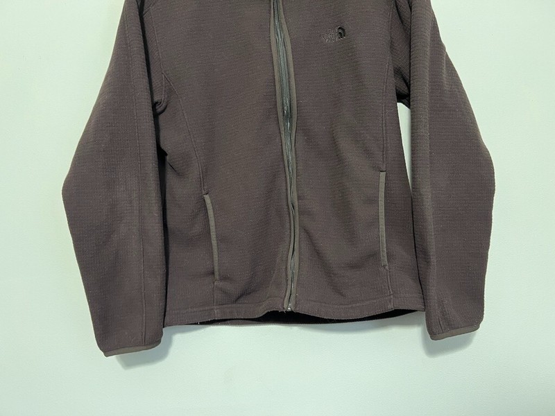 🥶 North Face Full Zip Mens Small S Brown Micro Waffle Fleece Intermediate Layer gallery