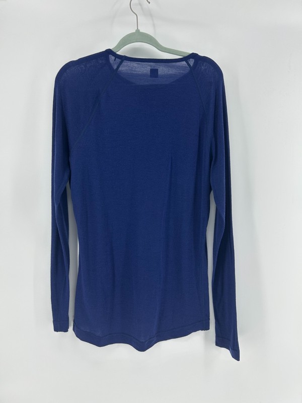 Rapha Merino Wool Base Layer Long Sleeve Shirt Men's XL Navy Blue Crew Neck gallery