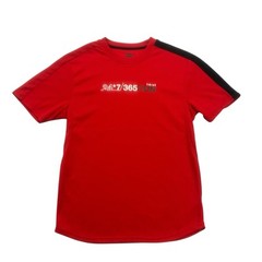 Hind Running Shirt Mens Small S Red Black 24 7 365 Run Short Sleeve Lightweight
