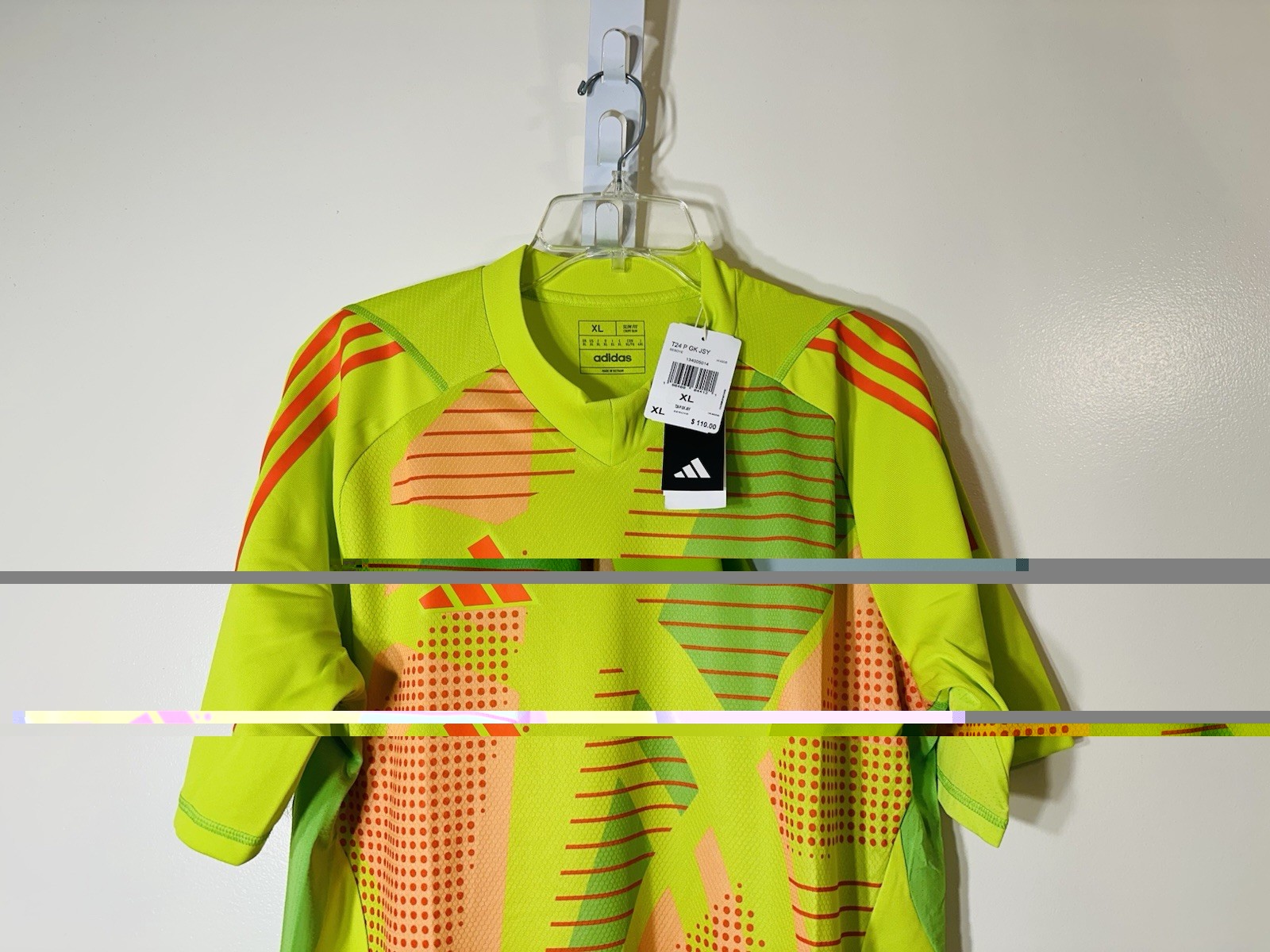 Adidas T24 GK JSY Aeroready soccer jersey volt IK4906 NWT size XL $110.00 gallery