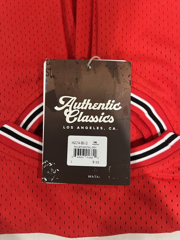 Authentic Classics N.W.A Eazy-E #3 Red Mesh Polyester Jersey Men’s L gallery