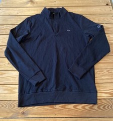 Travis Matthew Men’s 1/4 Zip Embroidered Long sleeve top size M Black R10