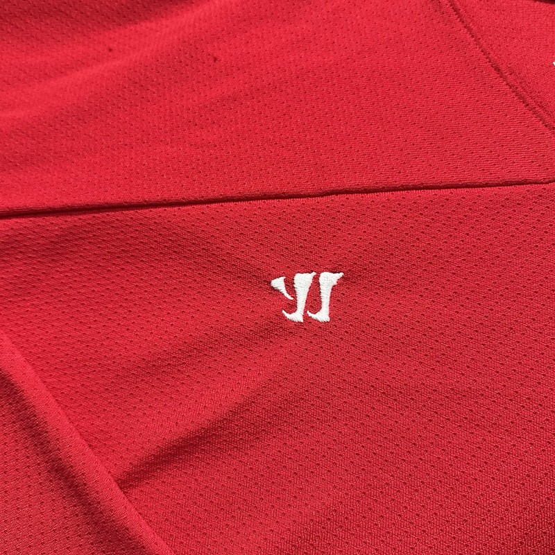 Vintage Warrior Hockey Jersey Mens Size XL Red Blank V-Neck Practice Blank GUC gallery