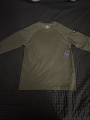 Fabletics Training Day Long-Sleeve Tee New With Tags Men’s Medium Dark Green