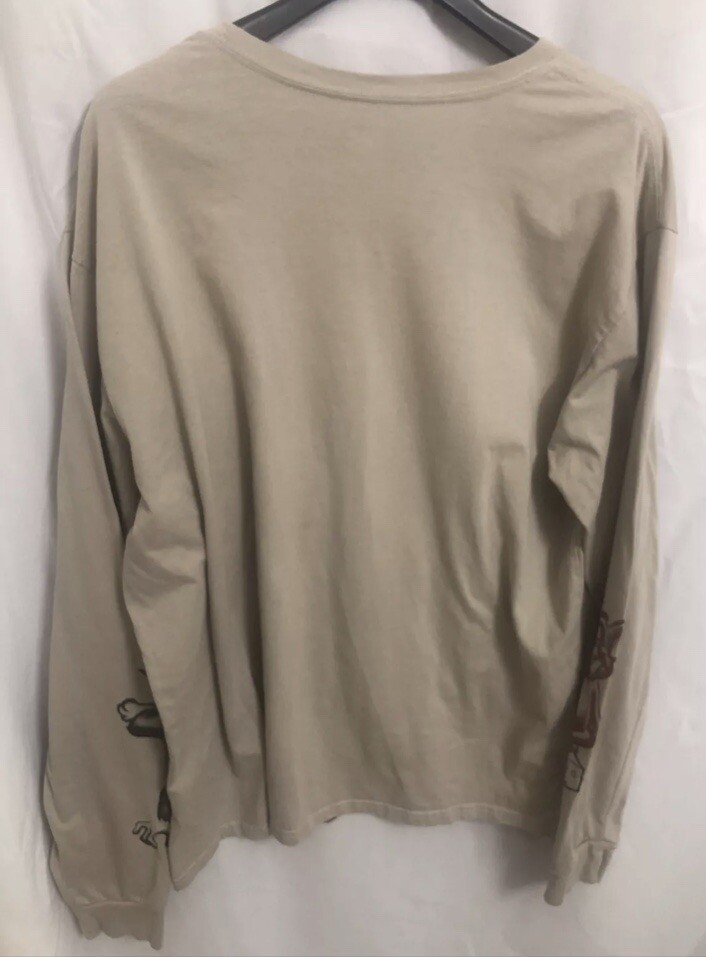 Tom & Jerry - Pullover Long Sleeve Shirt Men's 3XL Beige Graphic Print gallery