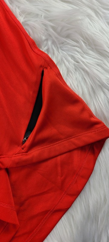 Fox Team Indicator. Shirt V Neck Pullover Gray Red Corner zip (S) gallery