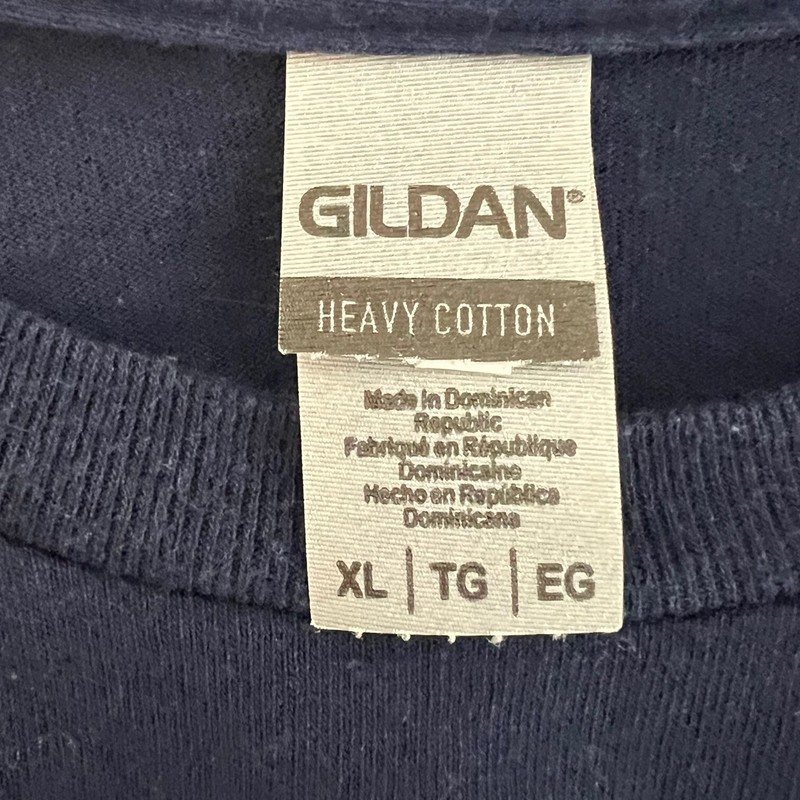 United States Navy Emblem Mens Tee Size XL Navy Blue Gildan Heavy Cotton gallery