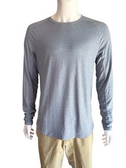 Lululemon Men’s Metal Vent Tech Long Sleeve Shirt Large Heathered Gray EUC