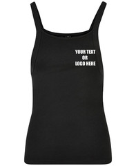 Personalised Build Your Brand Printed Women’s Everyday Tank Top Text Logo Vest