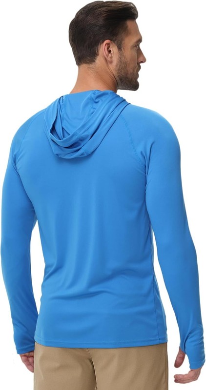 Men's UPF 50+ Lightweight Long Sleeve Sun Protection Shirt for Fishing Hiking gallery