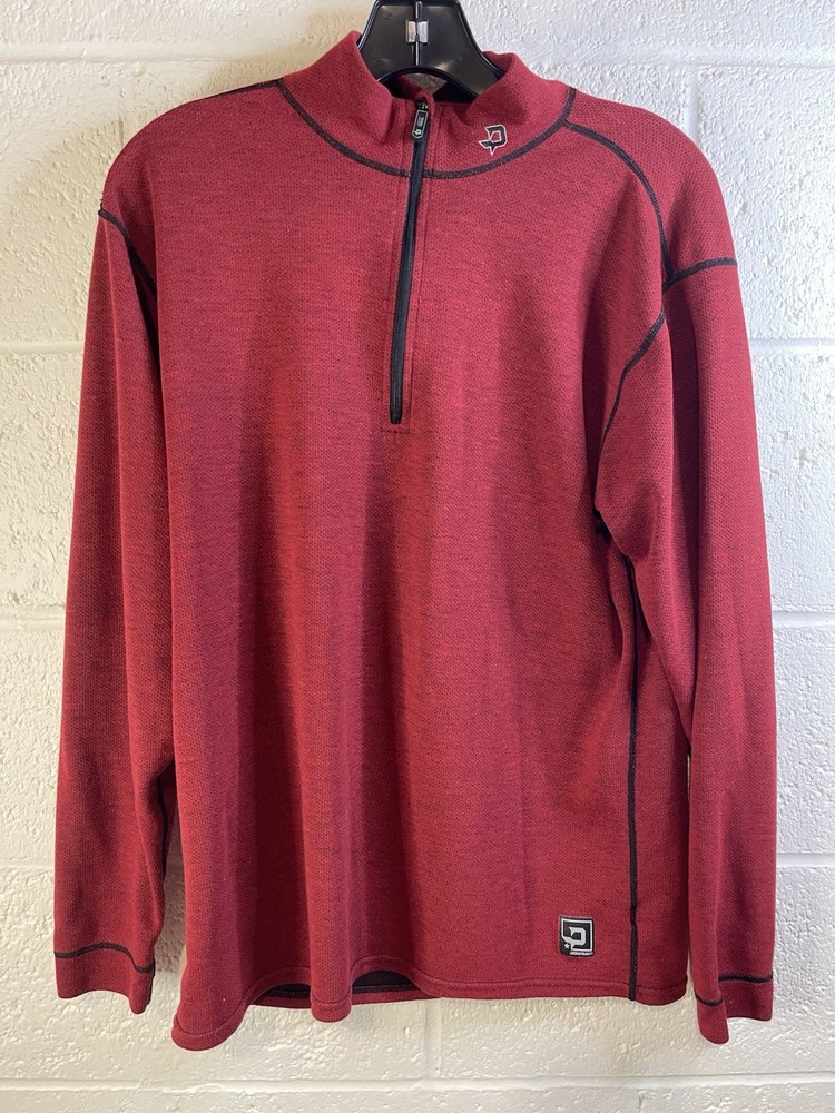 Polarmax Base Layer Size Large Red Quarter Zip