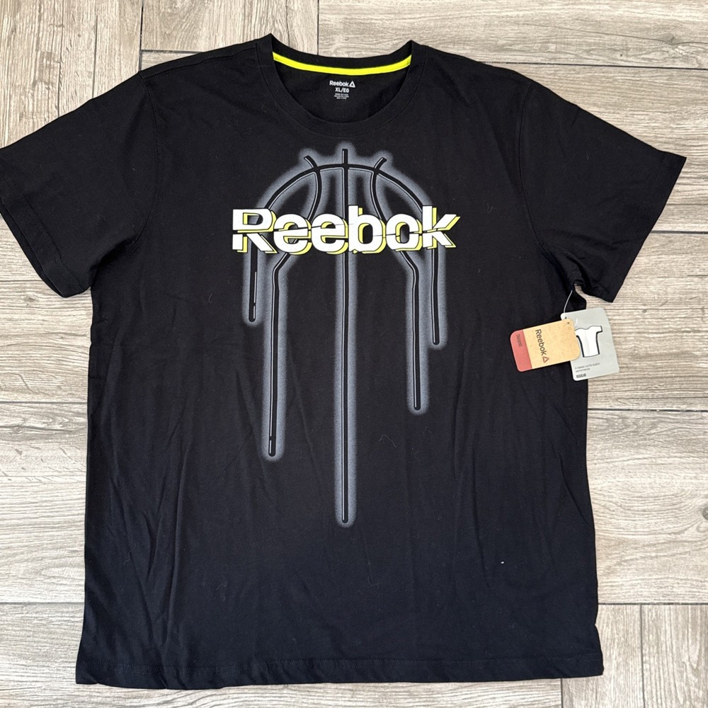 2016 Reebok Delta Basketball Training Tee Black Performance T-Shirt Size XL