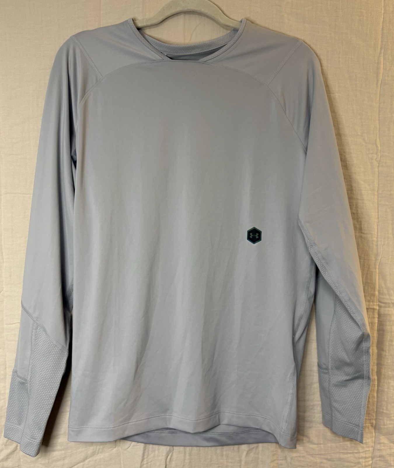 Under Armour HeatGear RUSH Crew Neck Pullover Long Sleeve Gray Athletic XL gallery