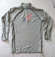 Pro-Fit Sailing/Sun Shirt with Atlantis Logo Size XL Gray Made in USA