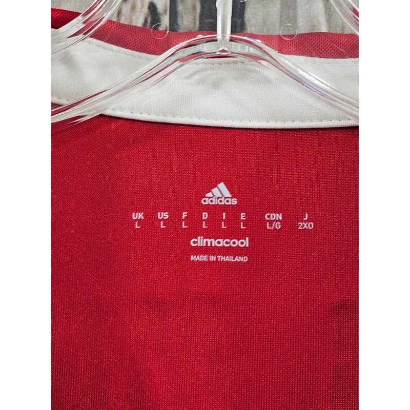 Adidas Bayern Munchen Vidal home Jersey Large Red Long Sleeve Bundesliga Soccer gallery