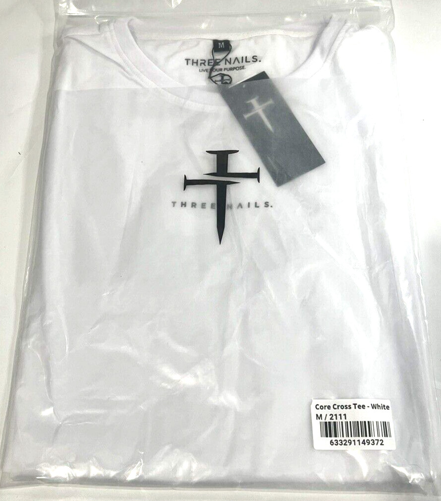 Three Nails Men's Athletic Core Cross Tee Shirt Size Medium ($36 MSRP) gallery