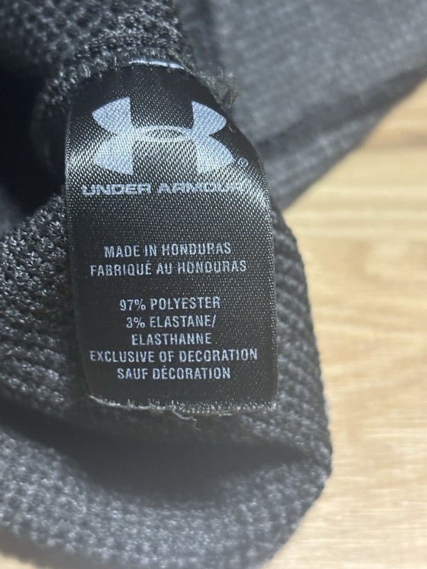 Under Armour Men's Large Waffle Knit Thermal Shirt Gray Long Sleeve Crew Neck gallery