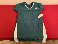 Adidas Woven Stock Football Jersey Dark Green White GG7396 Size XL NEW