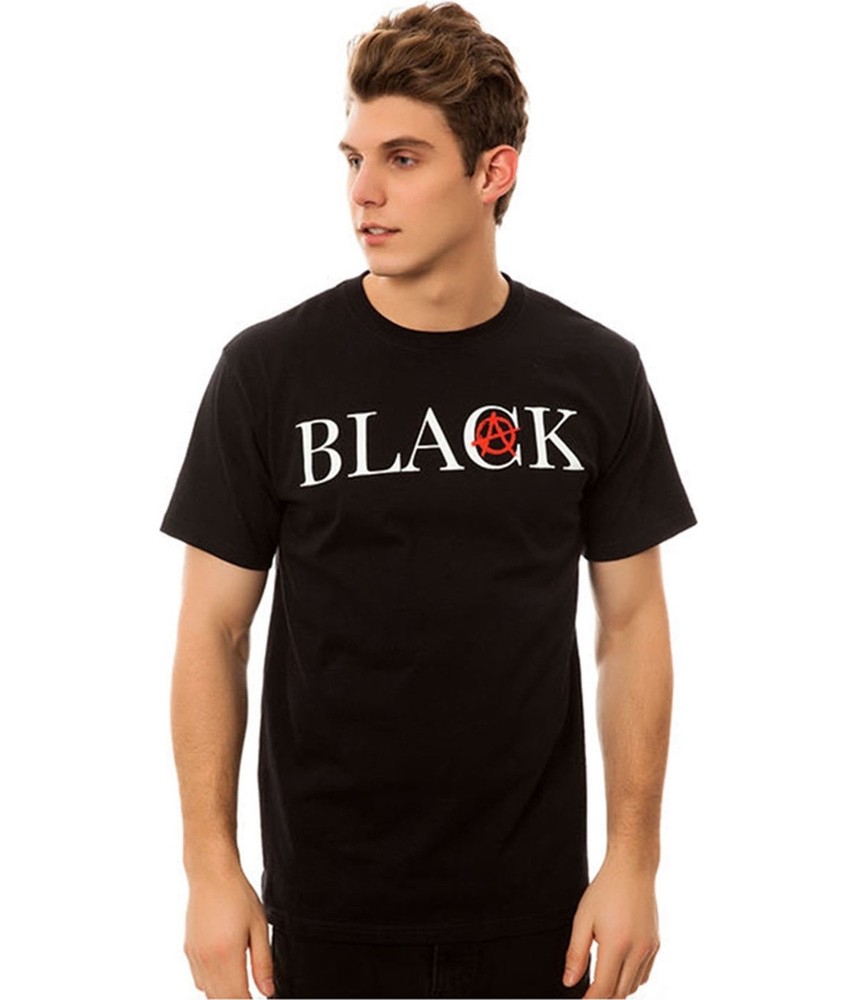 Black Scale Mens The Anarchy Logotype Graphic T-Shirt, black, XL