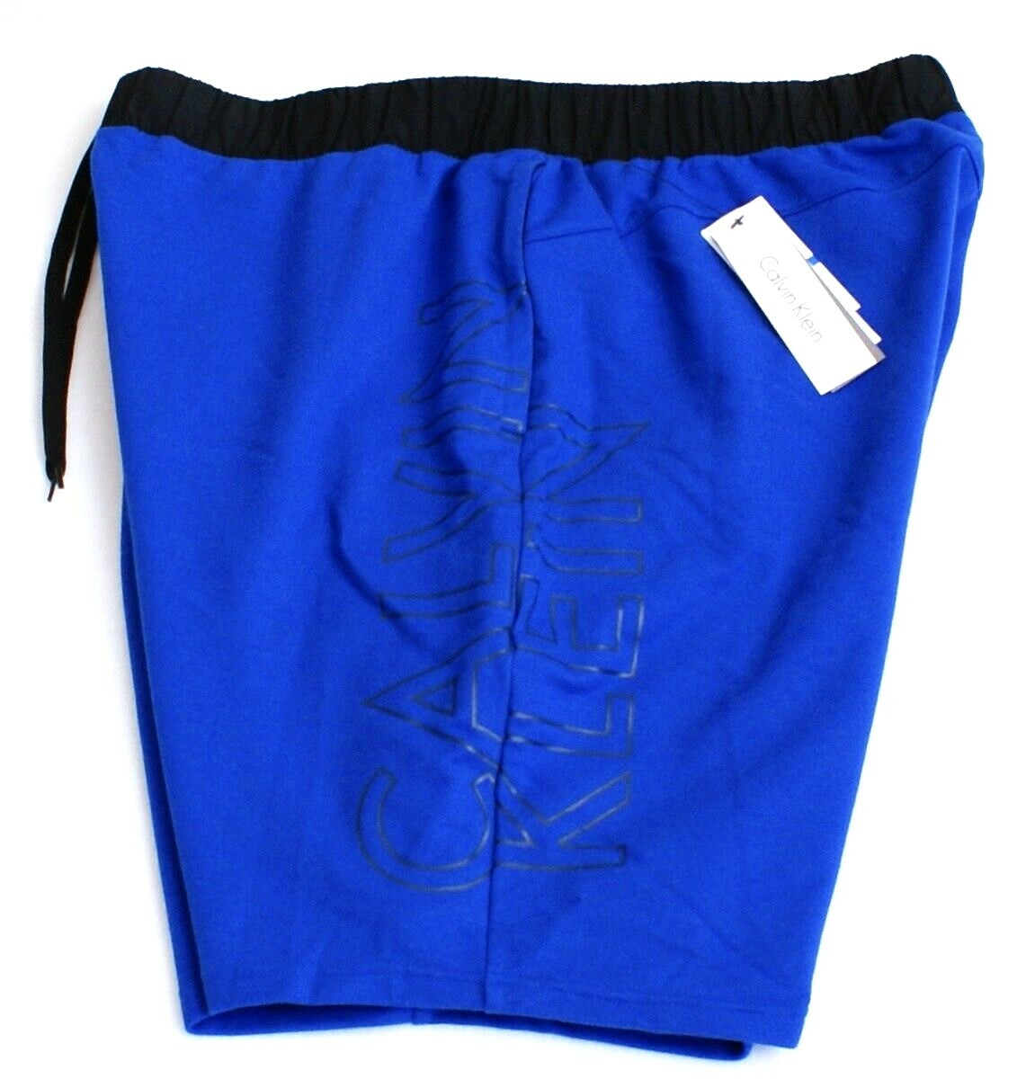 Calvin Klein Performance Signature Blue Stretch Athletic Shorts Men's NWT gallery