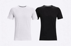 Under Armour Set Of Two (2) T-shirts Men’s Training Gym Raglan 2XL Black/white
