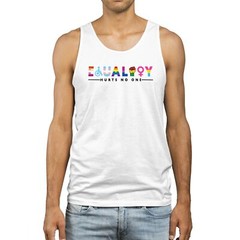 LGBTQIA+ Equality Hurts No One Mens Vest LGBTQ Gay Pride Him rainbow flag cel…