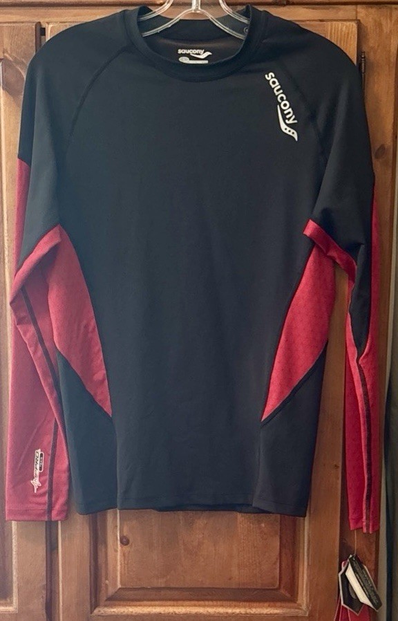 Saucony AMP PRO2 Men’s Long Sleeve Training Shirt w/Compression Technology L NWT gallery