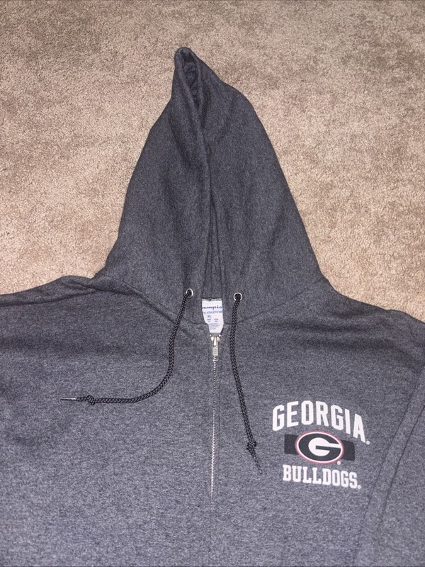 Georgia Bulldogs Classic G Logo Champion Men’s XL Full Zip Hooded Sweatshirt gallery