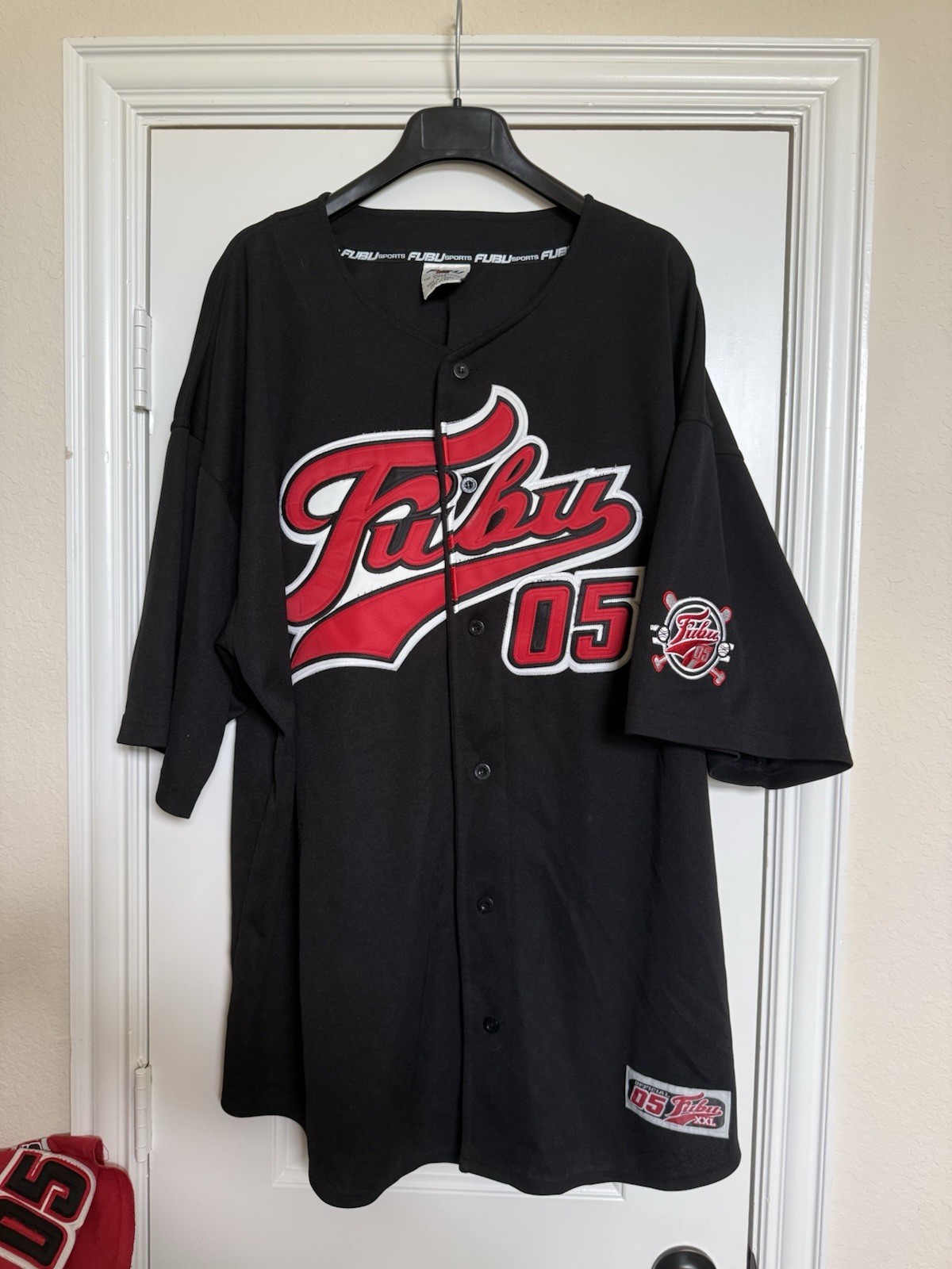 Vintage Fubu League #5 Men's Baseball Collection Sports Jersey Size 3XL gallery
