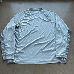 Simms Men’s L Blue SolarFlex UPF 50 Fishing Sun Shirt Long Sleeve