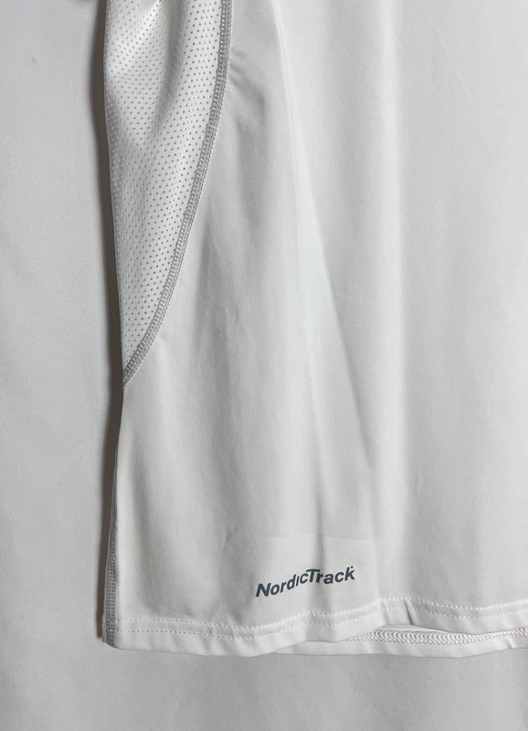 NordicTrack Men’s Short Sleeve Performance Stretch T-Shirt Color White Size M gallery
