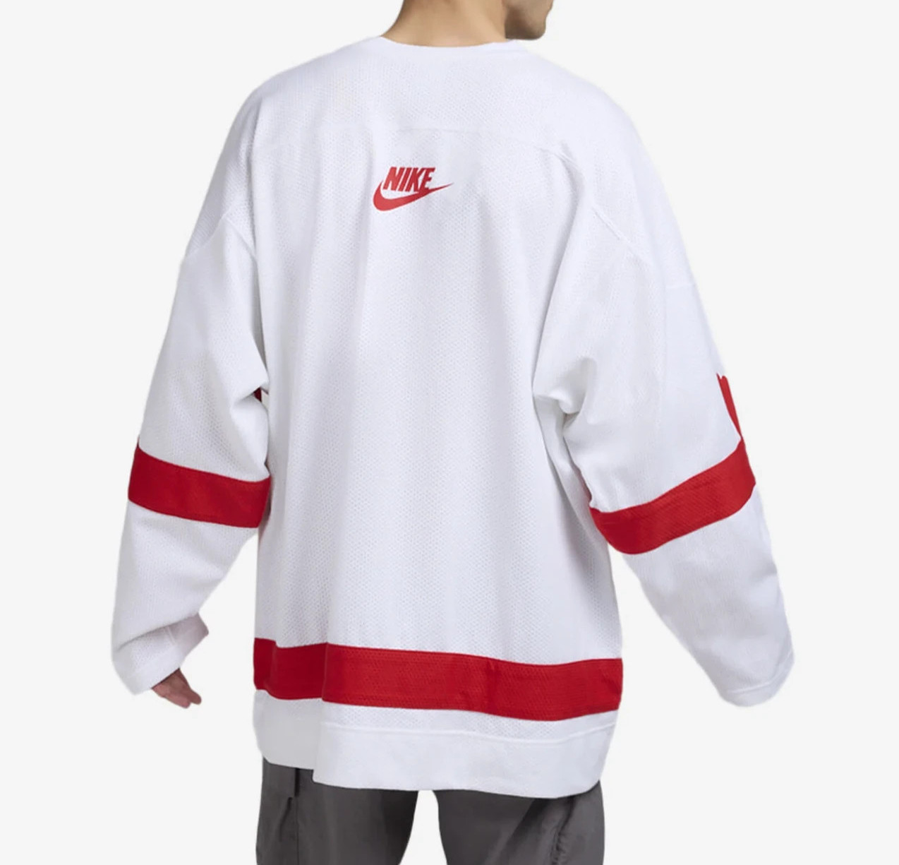 Nike Sportswear Club Varsity Hockey Jersey Size 2XL Men White Red HV1137-100 gallery