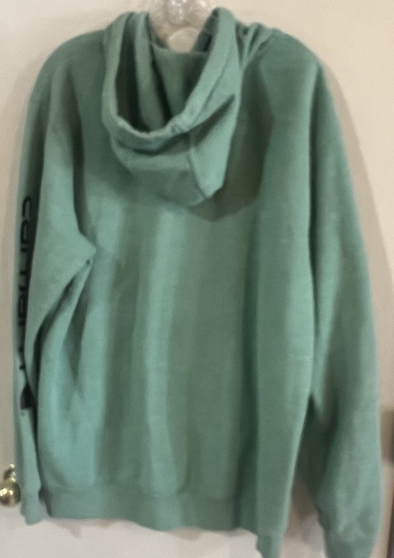 Carhartt Hoodie Sweatshirt Mint Green Men’s L Large Loose Fit Work Wear K288 gallery