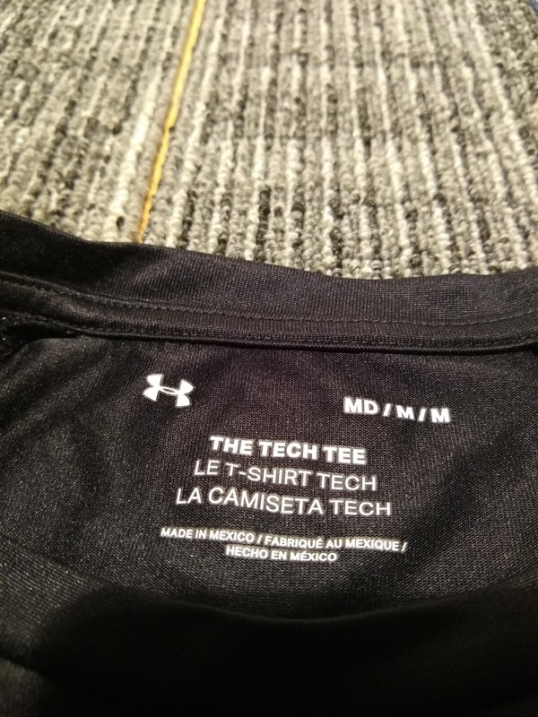 Under Armour The Tech Tee Shirt Men's Black Short Sleeve Size Medium Performance gallery