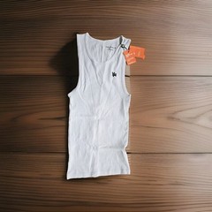 YoungLa 314 Ribbed Tank Men’s SZ MED White Muscle Logo Gym Training Nwt
