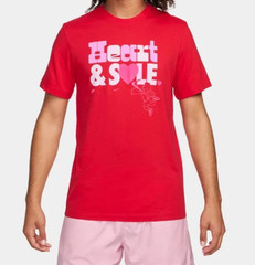 Nike Men’s University Red “Heart & Sole” Graphic T-Shirt (HQ0850-657) Size L