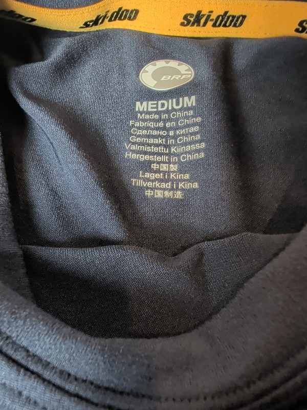 Ski-Doo Men's Performance Long Sleeve Tee Medium M/M UV Protection UPF 30 M gallery